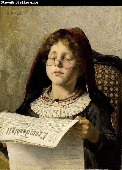 Georgios Jakobides Girl reading